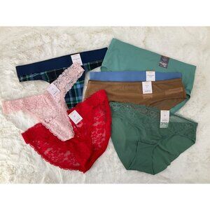 Auden size MEDIUM (8-10)  Lot of 7 Panty Thong, Cheeky, Bikini, Brief